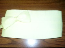 Used Cummerbund  Tie Set - YELLOW