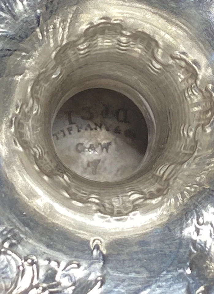 RARO 220 gramos antiguo Tiffany & CO Grosjean & Woodward copa esterlina 1862* Foto 4 de 4