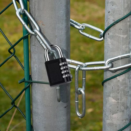 4 Digit Combination Lock Password Padlock for School Travel Gym Luggage Locker ⓧ - Picture 7 of 24