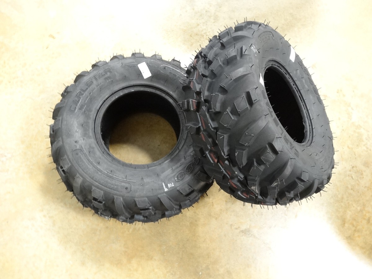 TWO New 24X9.50-10 (240/75-10) Carlstar (Carlisle) AT489 Tires