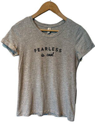 Piazza Italia Fearless is Cool grey short sleeve T-shirt women's