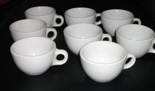 Vintage Wellsville 1954 China Coffee Cups Mugs Lot Of 8