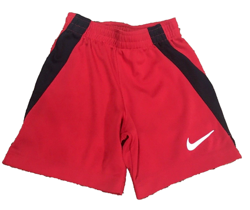 Nike Shorts Youth Boys 4 Extra Small SIZE XS  Red & Black Athletic Gym Active - Picture 1 of 3