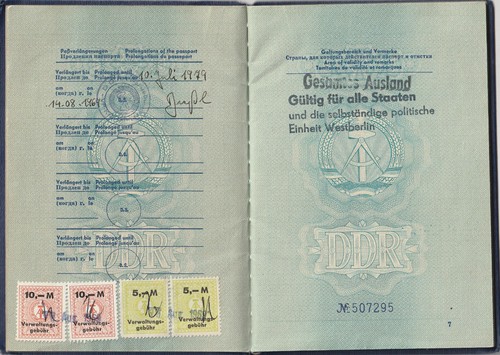 DDR Reisepass ausgestellt 1967 mit 13 x Dienstvisum 3 x Visum 2 x Sichtvermerk - Bild 5 von 12