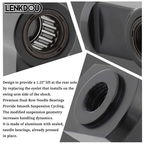 1-1/4" Rear Lift Shock Mount Extension For Harley Softail FLSL Fat Bob 2018-2024 - Picture 4 of 9