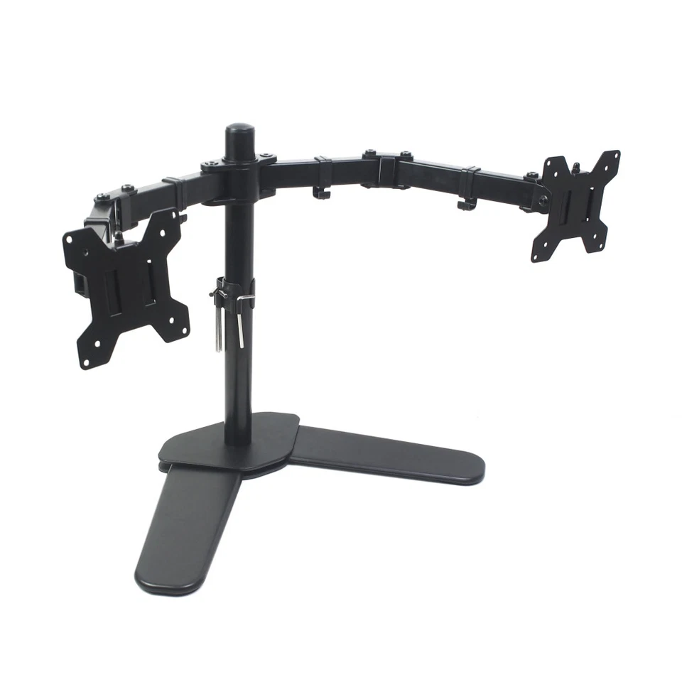 Dual Monitor Desk Mount Stand Heavy Duty Fully Adjustable Screens 27" 34LBS - Image 3 of 4