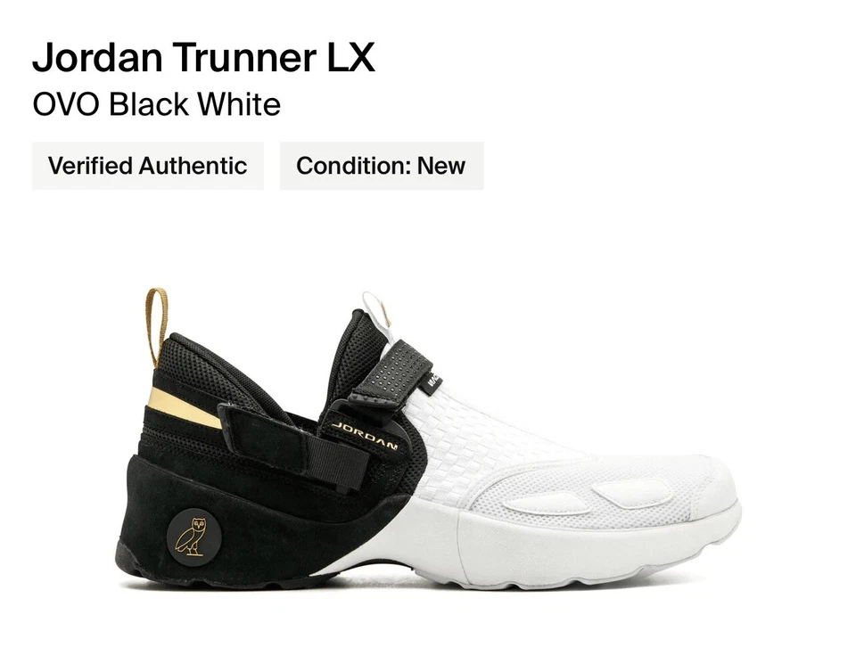 OVO X JORDAN TRUNNER LX 'BLANCO NEGRO' Foto 4 de 4
