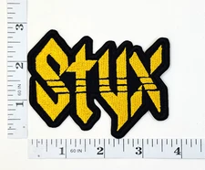 Embroidered Patch - Music - Rock Band - Iron-on - Styx - Gold & Black Colors