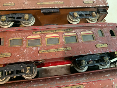 Ives Wide Gauge - 185, 185, 185, 186, 186 Passenger Cars for Parts, Restoration - Picture 6 of 11