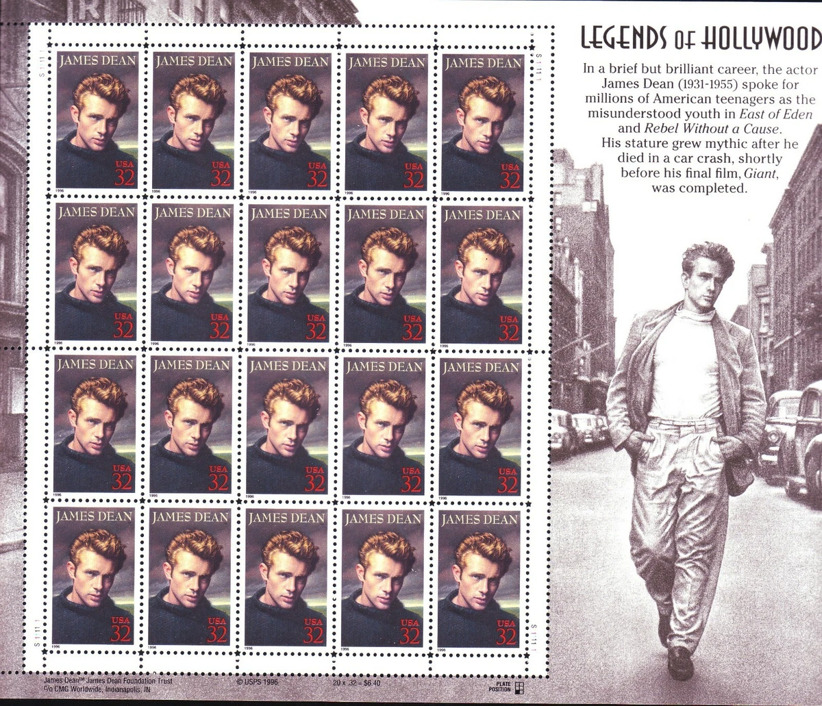 James Dean Stamp Sheet for sale | eBay