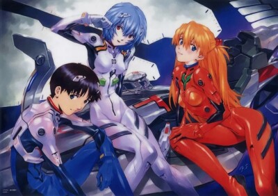 [Clear poster] Shinji Asuka Rei Evangelion Kuji Lottery A-1 Prize A3 size Japan