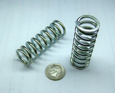 2  NOS COMPRESSION SPRING 2" L .720" D .097" MUSIC WIRE CLOSED  GROUND ENDS