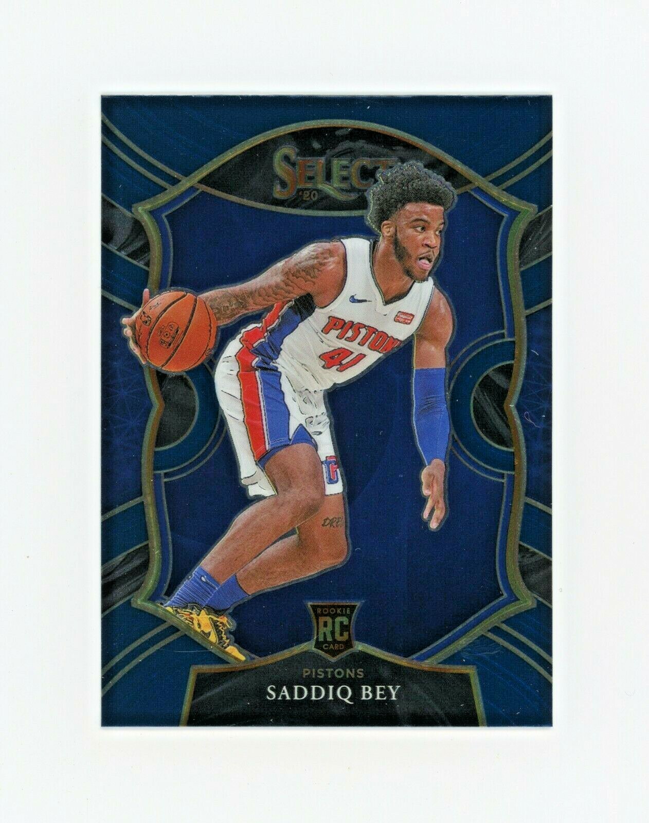SADDIQ BEY 2020-21 Panini Select Blue Retail Rc #79 Detroit Pistons