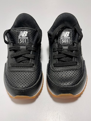 New Balance 501 Ripple Sole Sneakers Toddler's Size US 6 Black/White KZ501-BBI - Picture 7 of 10