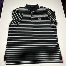 Polo Ralph Lauren Mens Performance Polo Shirt Striped Wicking Short Sleeve XL