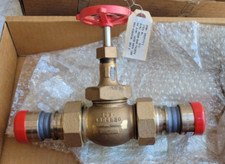 1&rdquo; Milwaukee Globe Valve 162B-A07K 100  w/ CN-200-U-Tail P16 Lokrings 90/10
