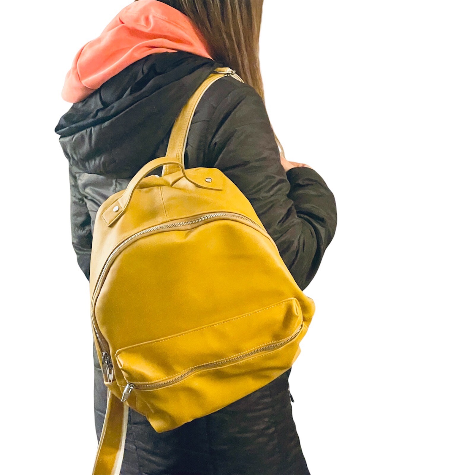 Angela Roi Vegan (NON-Animal) Leather Luxury Backpack - Hand-Crafted NWOT - RARE