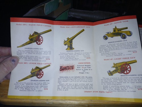 Original 1940s Big Bang Cannon w/ Box Ignitor Spark Plug & Brochure Bethlehem PA - Picture 8 of 8
