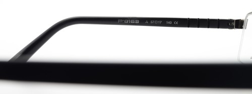 PORSCHE DESIGN Brille P 8163 57-17 A 140 Silver Gray Half-Rim Optic Men +Case - Picture 8 of 13