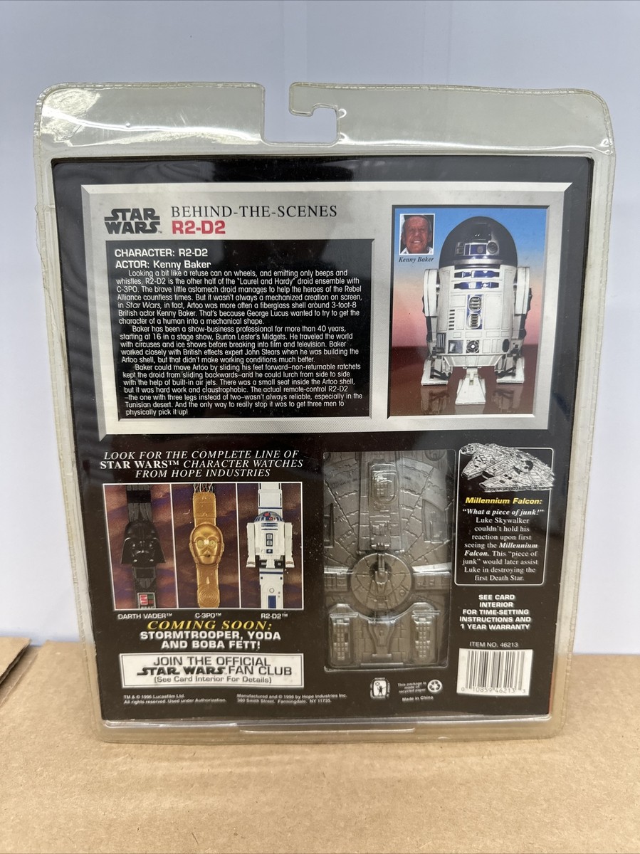 STAR WARS Collector Time Piece R2-D2 Time Watch w/ Millenium