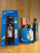 SodaStream Jet Sparkling Water Maker Bundle with bubly drops Black