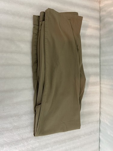 Zara Man Pants Mens 32 Flat Front Chino Brown - Picture 7 of 9