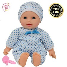 11 inch Soft Body Boy Baby Doll in Gift Box - Doll Pacifier Included -Toy Dolls