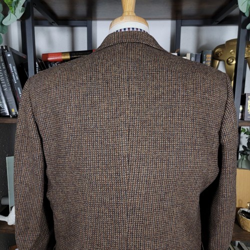 VTG Hart Schaffner Marx Men's Tweed Sport Coat Blazer Two Button Wool 44R - Picture 13 of 19