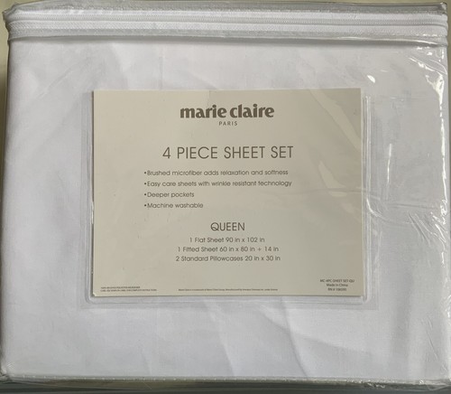 Marie Claire 4 pc Queen Sheet Set - Picture 2 of 5