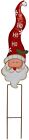 Christmas Santa Snowman Garden Stake Decor- Metal Yard Sign Lawn Stake with Led