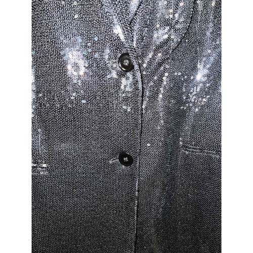 Giacca Michael Jackson Bille Jean Tipo BLAZER Taglia Small Calvin Klein Nero Paillettes - Foto 5 di 9