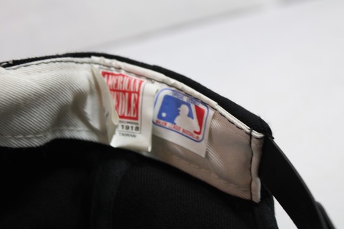 RARE VTG NWT 90s Chicago White Sox MLB Snapback Hat - Black/White 100% Wool - Picture 10 of 12
