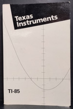Texas Instruments TI 85 Instruction Book PB Graphing Calculator Manual VG