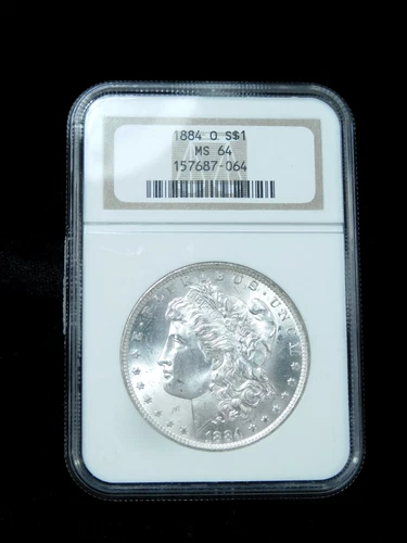 1884-O $1 Morgan Silver Dollar - NGC MS64