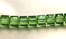 Swarovski Crystal Cubes 8mm 288 pc/FP Peridot 5601