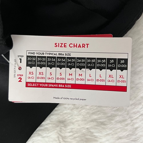 SPANX Black SheerFlex Breathable Unlined Spacer Underwire Bra XL 38A 38B 38C NWT - Picture 8 of 8
