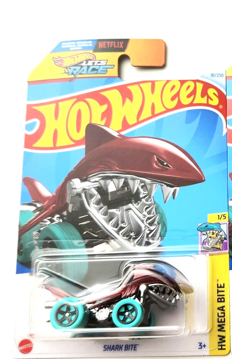 Hot Wheels Shark Bite Red #18 - 2024 HW Mega Bite