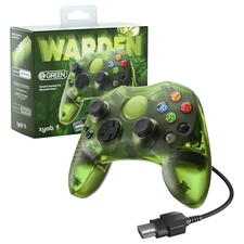 XYAB WARDEN Wired Controller for Microsoft Original Xbox - S Green Translucent