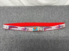 Vintage 1981 Superman Elastic Belt w/ Magnetic Buckle Lee DC Comics Children Sz