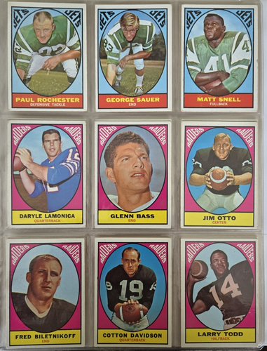 1967 Topps Football complete set (132) EX-NM UNMARKED CHECKLISTS graded Namath - Picture 12 of 18