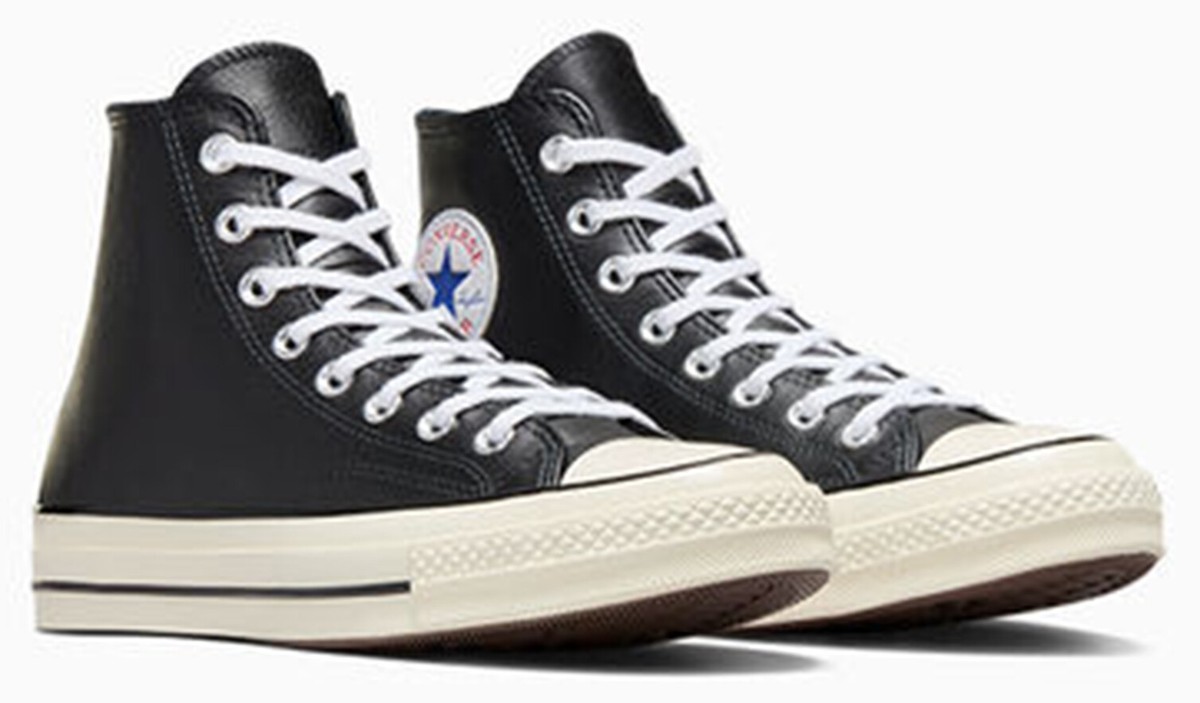 靴 Chuck Taylor 70 Classic Leather Hi Cut CONVERSE Chuck 70 Leather High 'Colorblock Black Currant
