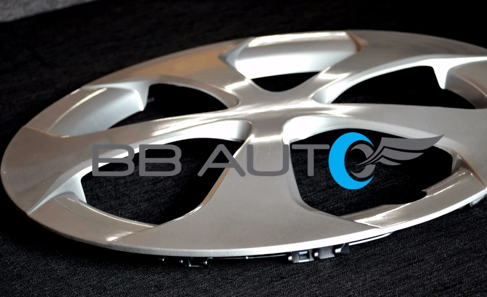 Juego de 4 Tapacubos Cubierta Rueda 15" 5 Radios Nuevos Plateados para Toyota PRIUS 2012-2015 Foto 4 de 4