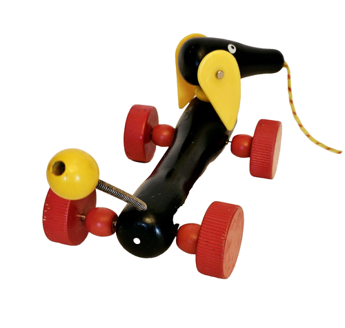 BRIO World 30332, Tira Lungo BASSOTTO Wiener Cane 7" Tira Giocattolo in Legno per Bambini - Foto 4 di 4