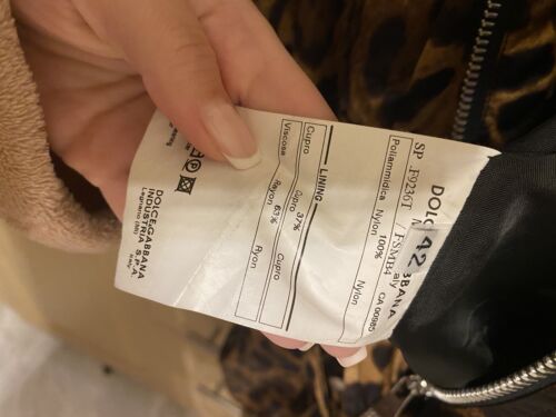 Dolce and Gabbana Leopard Jacket Zipper Belted Size 42 - Picture 2 of 12
