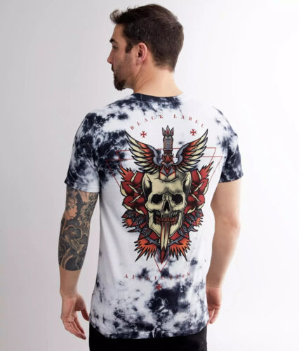 Men's Affliction Black Label Flash Standard w/Stones Premium Y2K T-Shirt Large - Picture 2 of 2