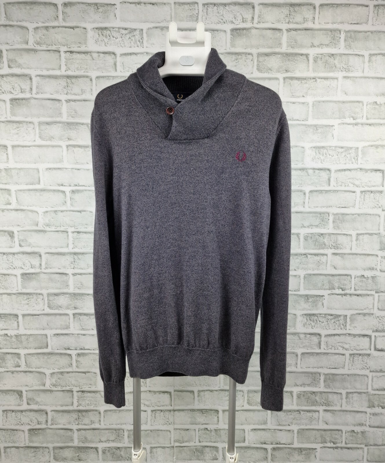 fred perry shawl neck sweater