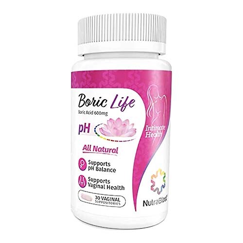 Nutra Blast Boric Supports pH Balance Intimate Health 30 Vaginal Suppositories - Picture 9 of 12