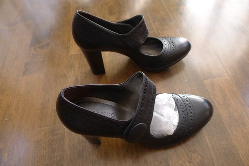 Franco Sarto Pump heels Black, Ankle straps top Leather Size 7.5( Brand New) - Picture 4 of 4