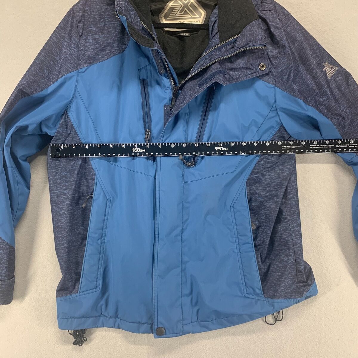 Zeroxposur Jacket Mens Medium Blue Full Zip Pocket Lined Zeroxposur Jacket Mens Medium Blue Full Zip Pocket Lined