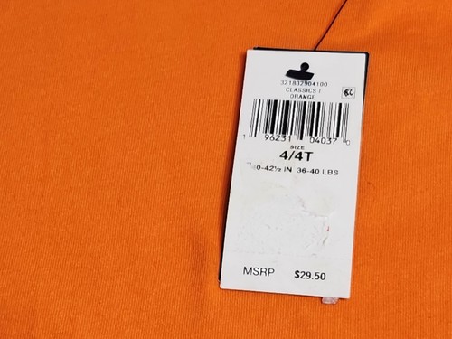 Orange Ralph Lauren Polo t shirt Child 4T NWT - Picture 2 of 4